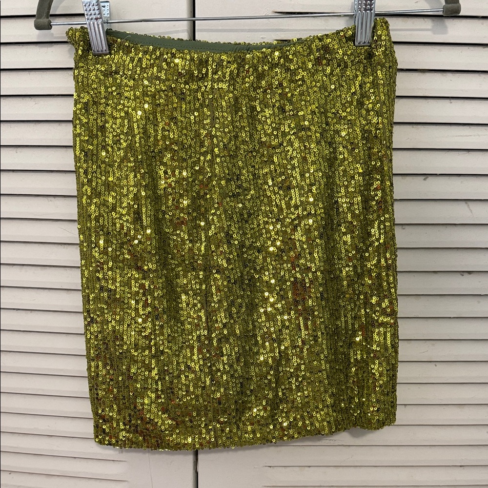 Sequin Green Skirt #033